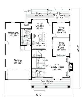 Main Floor for House Plan #098-00017