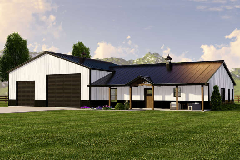 House Plan House Plan #27440 Angled Front Elevation