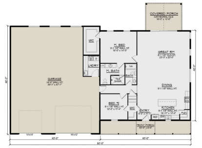 Main Floor  for House Plan #5032-00161