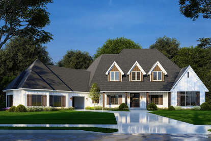 6 Bed, 5 Bath, 6040 Square Foot House Plan - #8318-00277