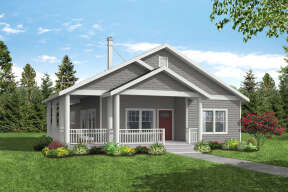 Country House Plan #035-01022 Elevation Photo
