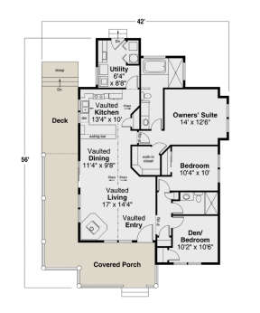 Main Floor  for House Plan #035-01022