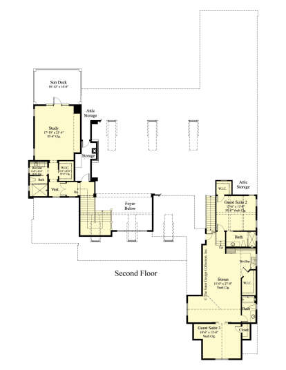 Second Floor for House Plan #8436-00102