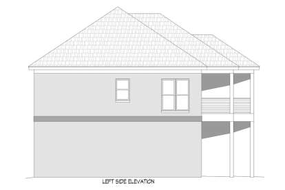 Coastal House Plan #940-00548 Elevation Photo