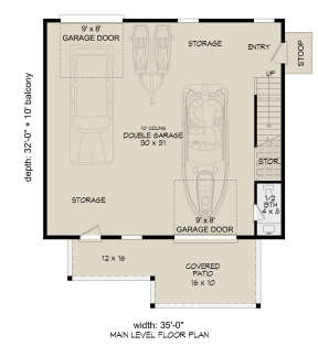 First Floor for House Plan #940-00548