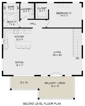 Second Floor for House Plan #940-00548