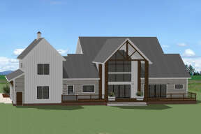 Modern Farmhouse House Plan #6849-00125 Elevation Photo