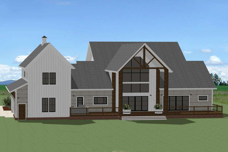 Modern Farmhouse House Plan #6849-00125 Elevation Photo