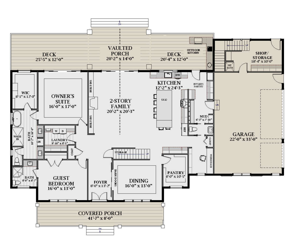 Main Floor  for House Plan #6849-00125
