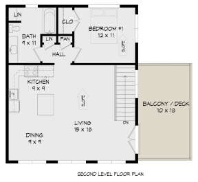 Second Floor for House Plan #940-00549