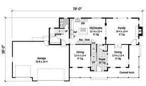 Main Floor for House Plan #098-00018