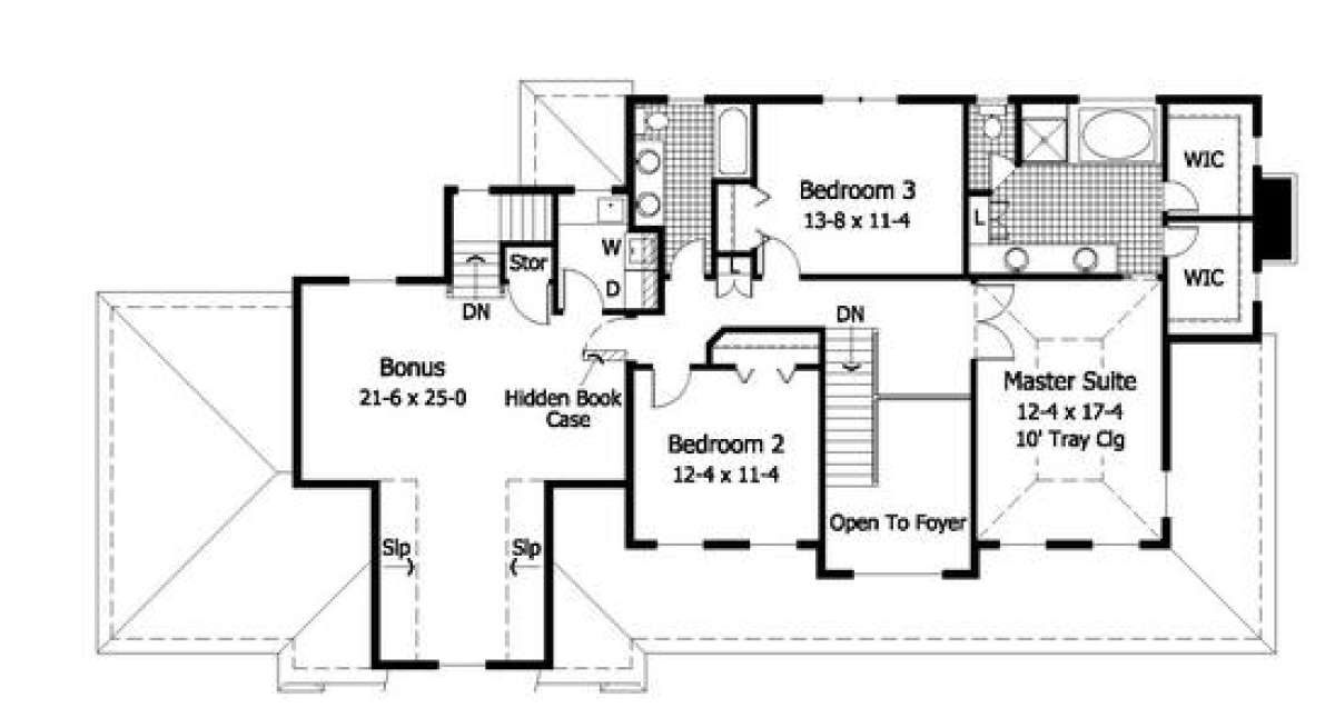 Second Floor for House Plan #098-00018
