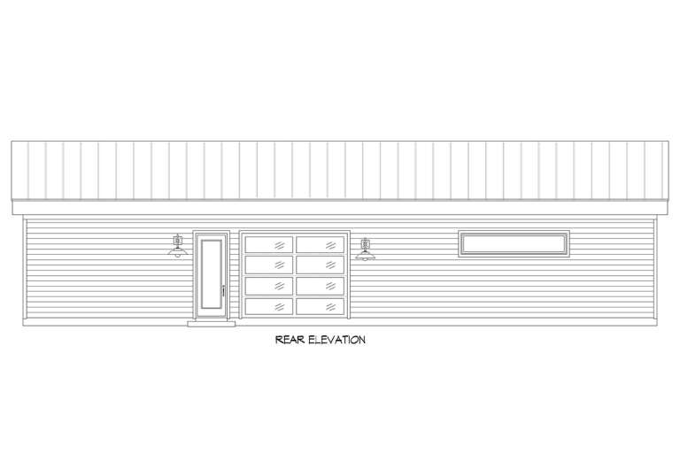 Modern House Plan #940-00551 Elevation Photo