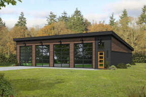 Modern House Plan #940-00551 Elevation Photo