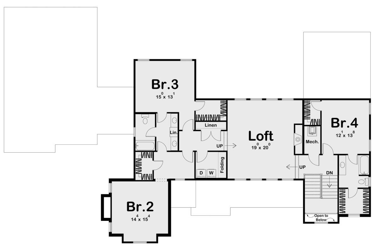 Second Floor for House Plan #963-00662