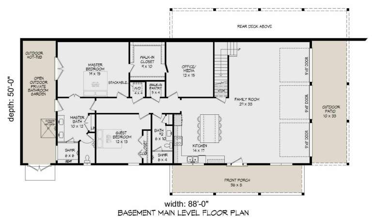 House Plan House Plan #27453 Drawing 1