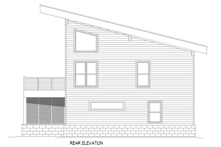 Modern  House Plan #940-00554 Elevation Photo