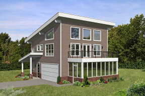 Modern House Plan #940-00554 Elevation Photo