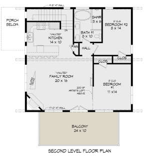 Second Floor for House Plan #940-00554
