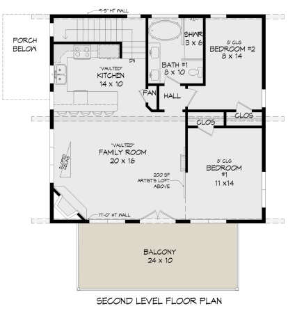 Second Floor for House Plan #940-00554