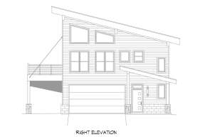 Modern House Plan #940-00555 Elevation Photo