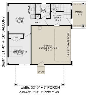First Floor for House Plan #940-00555