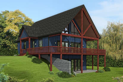 Mountain House Plan #940-00558 Elevation Photo