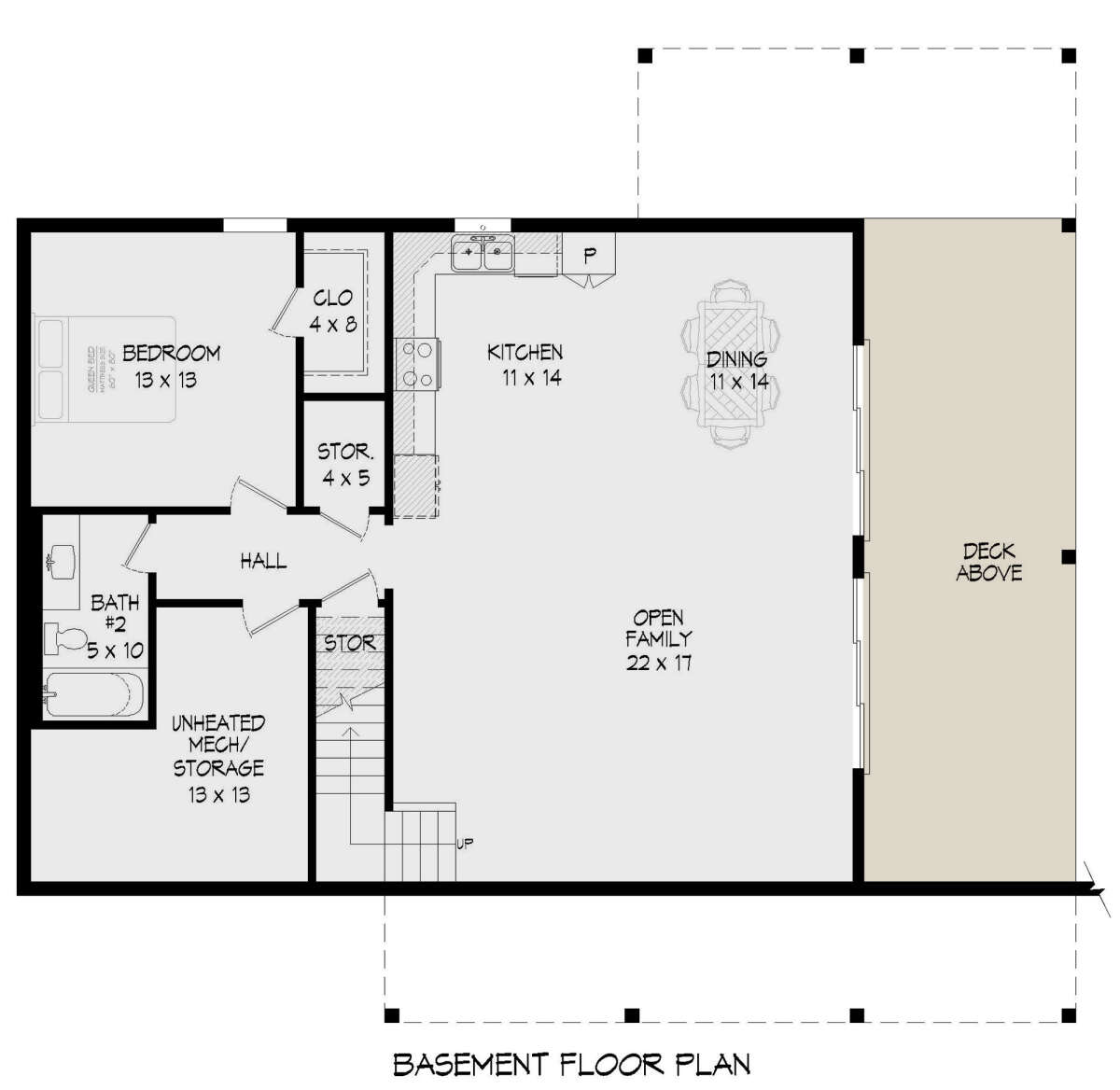 Basement for House Plan #940-00558