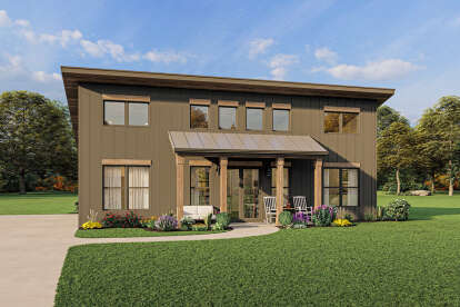 2 Bed, 2 Bath, 1333 Square Foot House Plan - #1462-00049