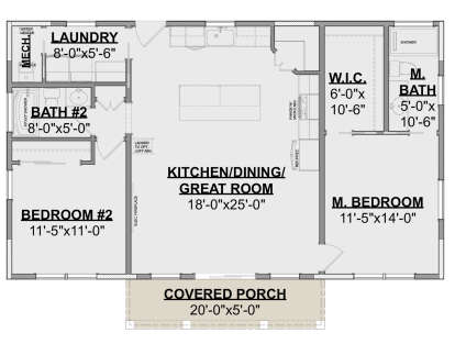 Main Floor  for House Plan #1462-00049