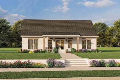 2 Bed, 2 Bath, 1333 Square Foot House Plan - #1462-00050