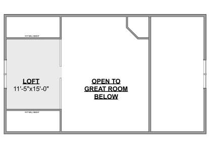 Loft for House Plan #1462-00050