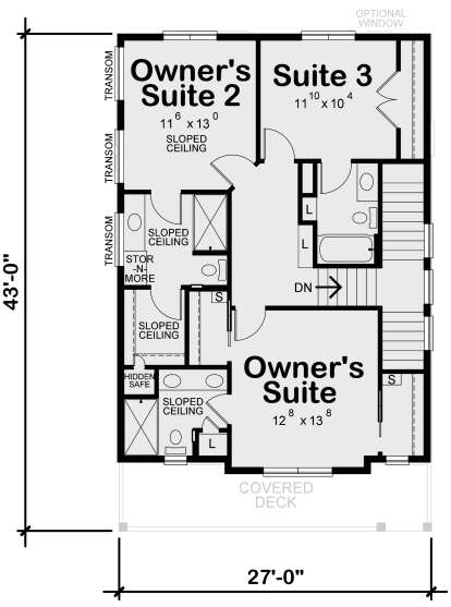Third Floor for House Plan #402-01746