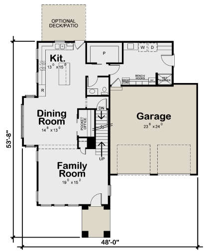 Main Floor  for House Plan #402-01747