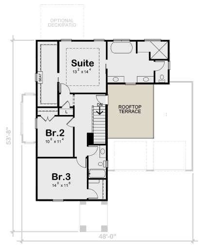 Second Floor for House Plan #402-01747