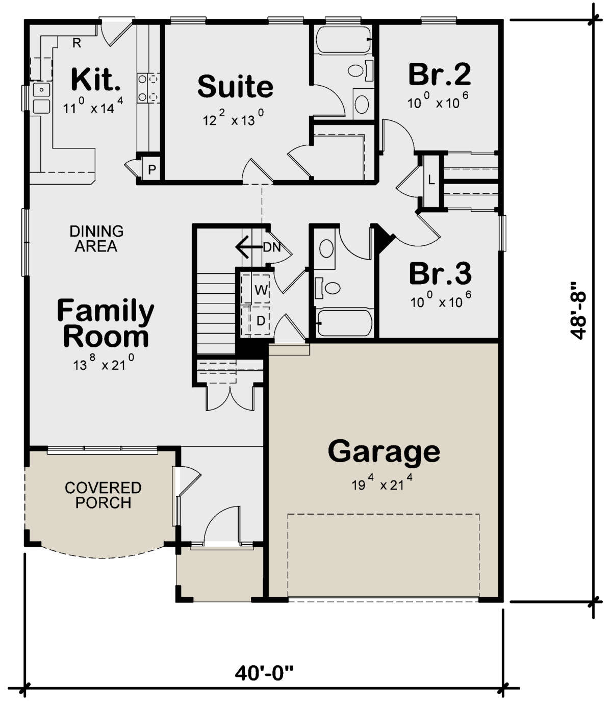 Main Floor  for House Plan #402-01748