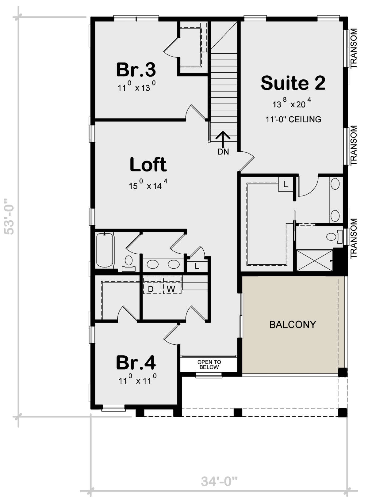 Second Floor for House Plan #402-01749