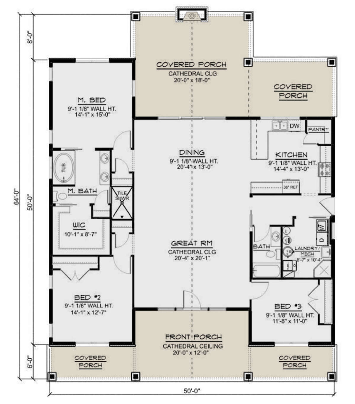 Main Floor  for House Plan #5032-00162