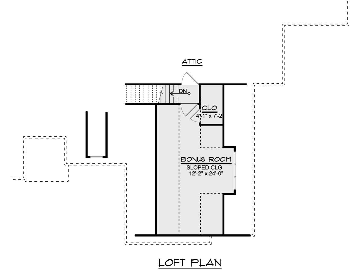 Bonus Room for House Plan #5032-00163