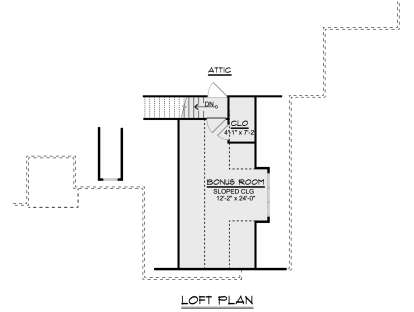 Bonus Room for House Plan #5032-00163