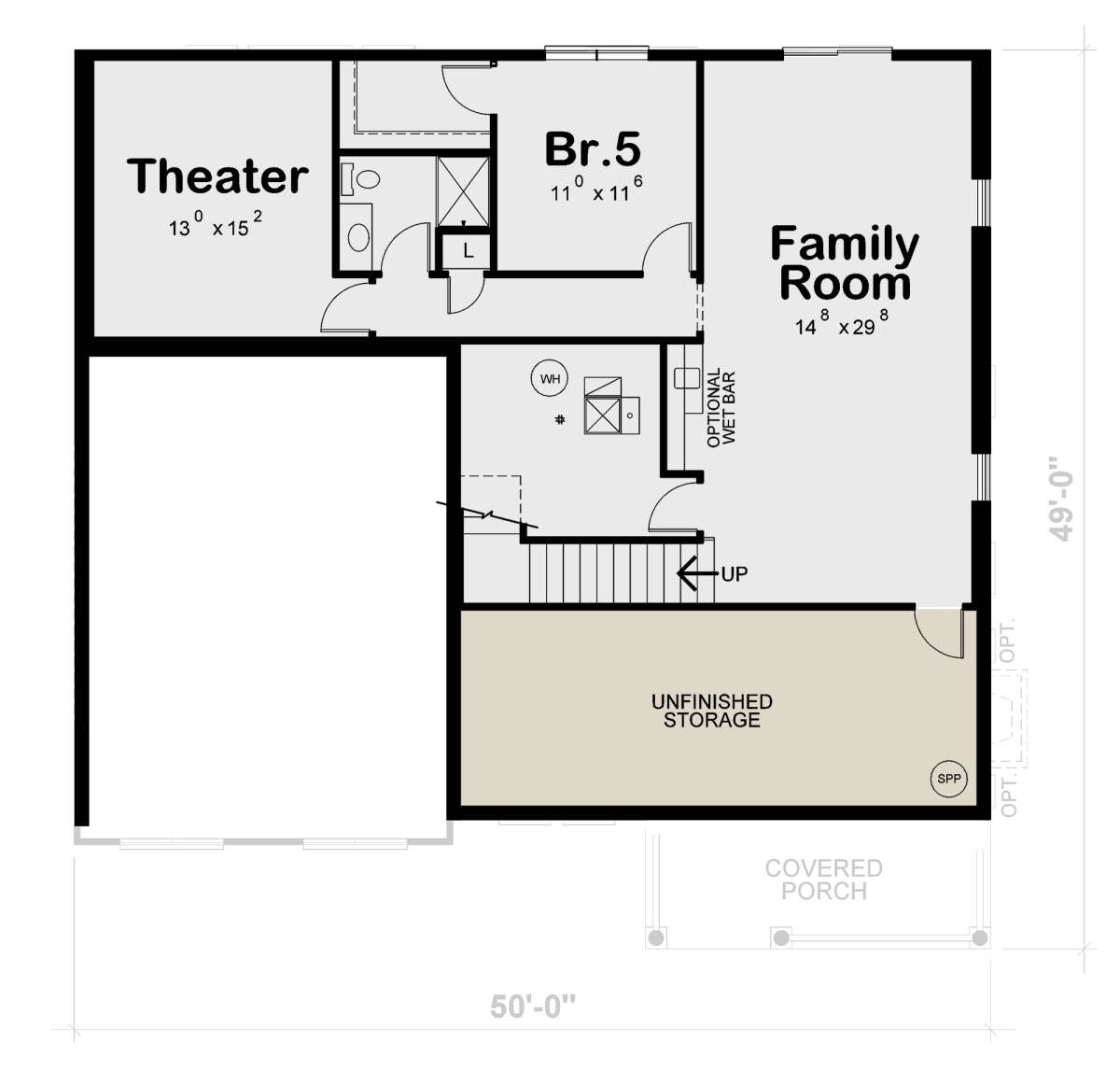 Basement for House Plan #402-01750