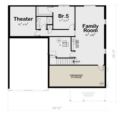 Basement for House Plan #402-01750