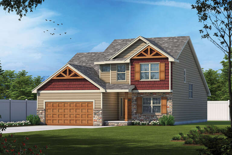 House Plan House Plan #27472 Front Elevation 