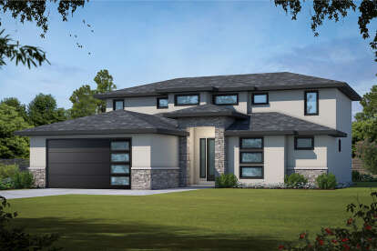 Contemporary House Plan #402-01752 Elevation Photo