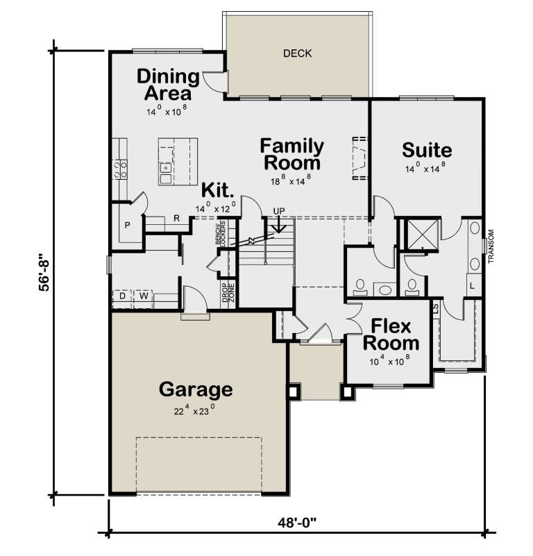 House Plan House Plan #27473 Drawing 1