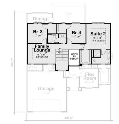 Second Floor for House Plan #402-01752