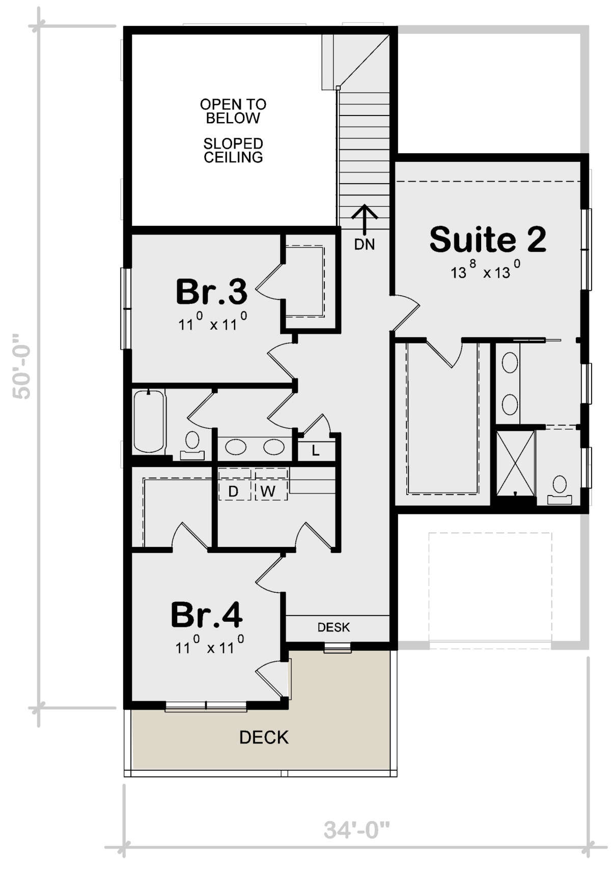 Second Floor for House Plan #402-01753