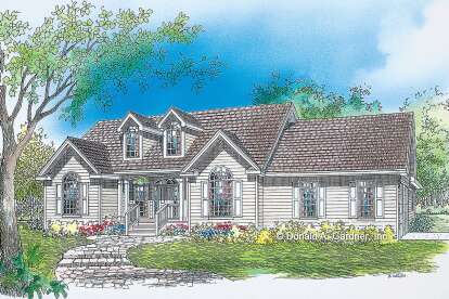 Cape Cod House Plan #2865-00279 Elevation Photo