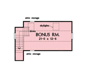 Bonus Room for House Plan #2865-00282