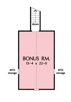 Bonus Room for House Plan #2865-00283